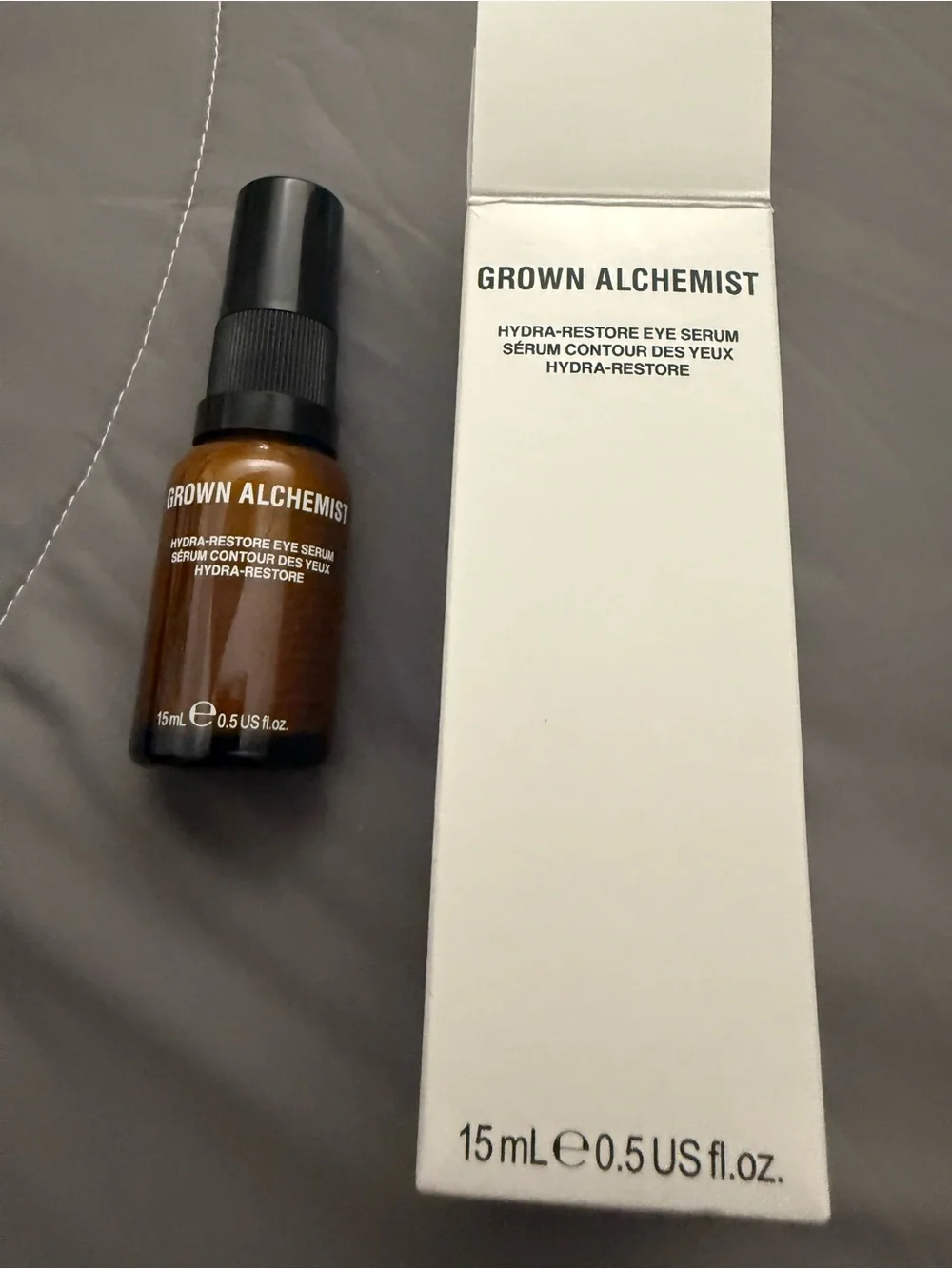 Grown Alchemist Brown and Black Eye Serum Bottle